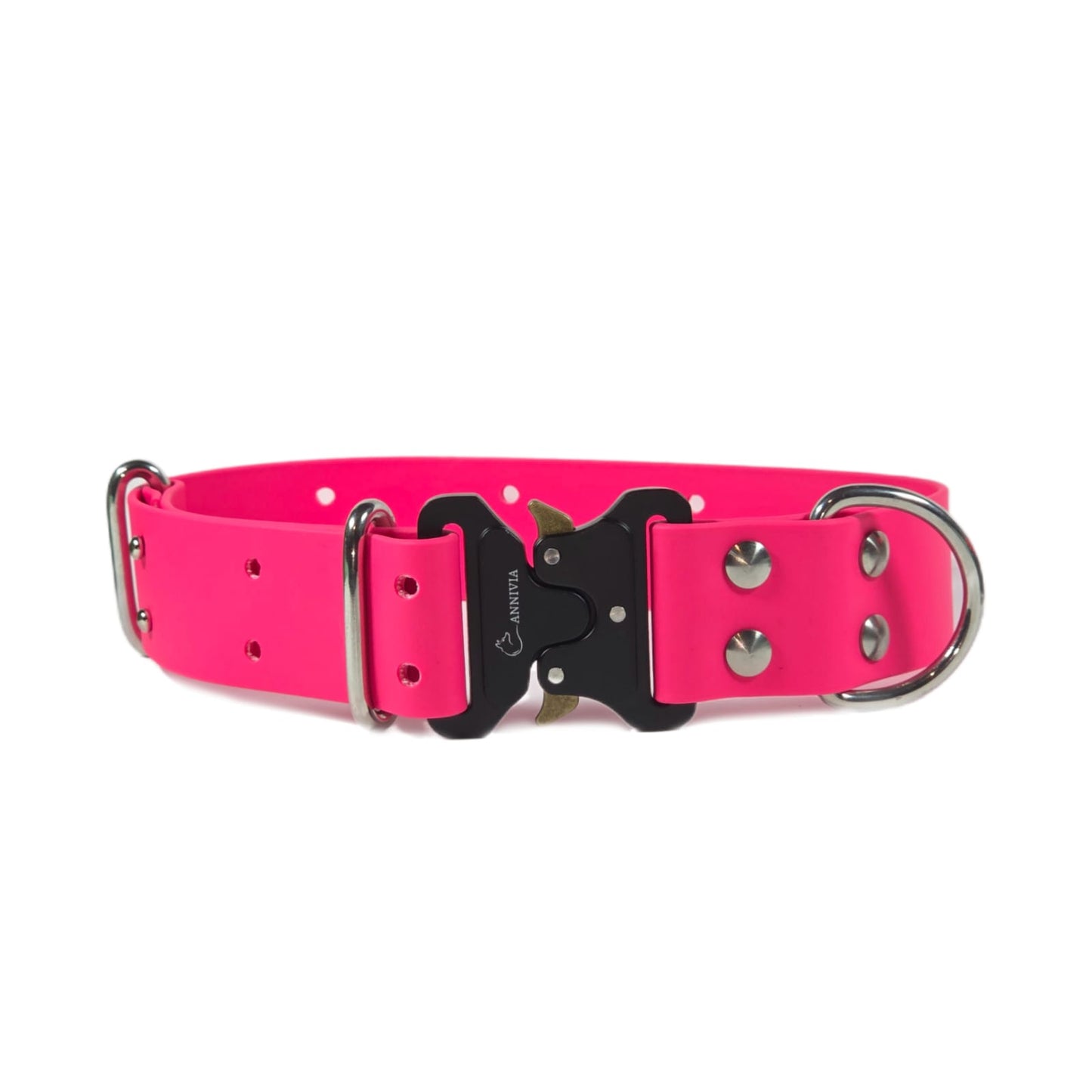 Biothane Maxi Elegance dog collar - Pink