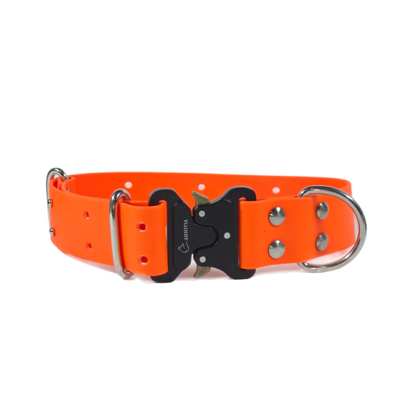 Biothane Maxi Elegance dog collar - Orange